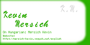 kevin mersich business card
